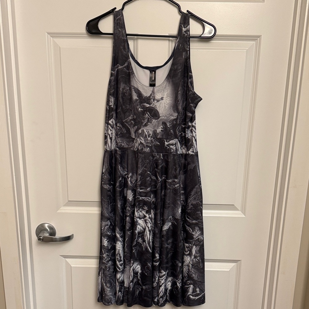 Blackmilk Fall of the Rebel Angels Longline Midi Skater Dress